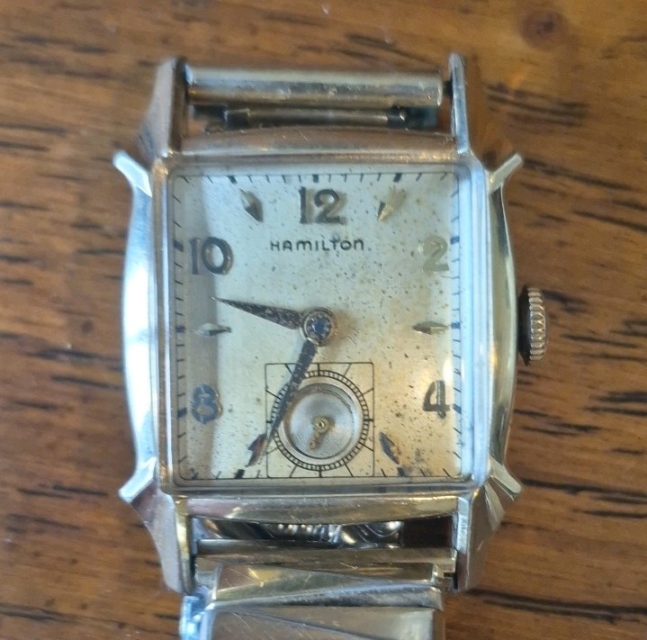 Hamilton Dixon Wrist Watch Mens 747 10K Gold Filled 17 Jewels Serviced Runs