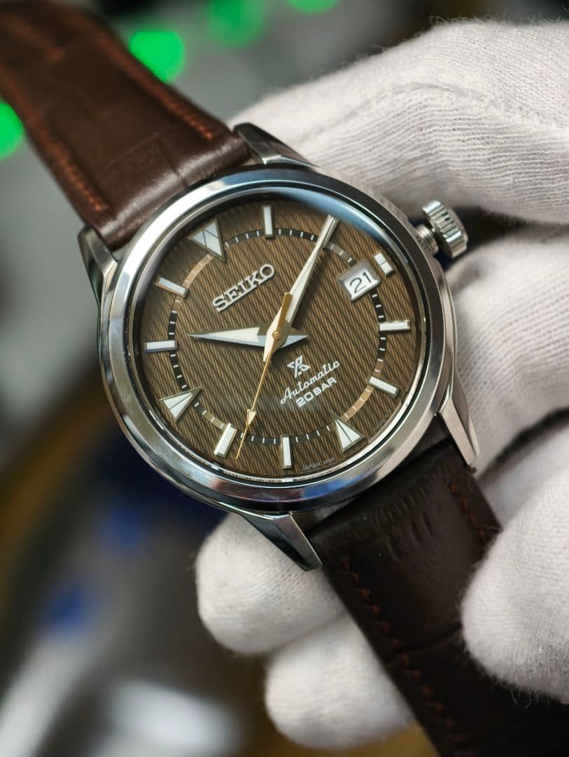 Seiko Prospex Alpinist SBDC161 Brown Automatic Watch Japan 0712403