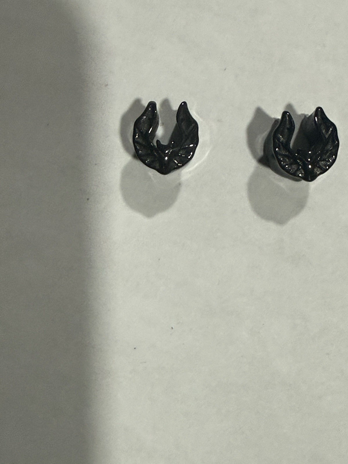 Blackline Night Bat Saddle Spreader 00G 10mm Black Steel Ear Gauges Pair Gothic