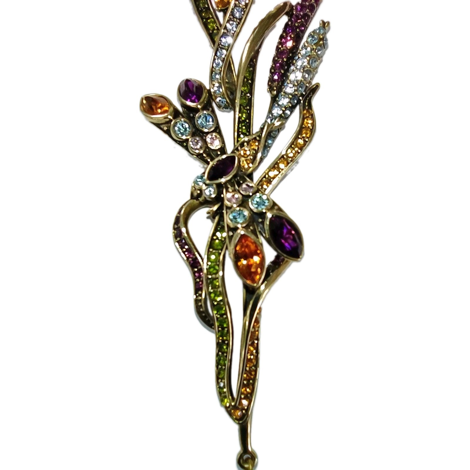 Heidi Daus Dragonfly Pendant Necklace Pink Beads Wedding Travel Luck Passion