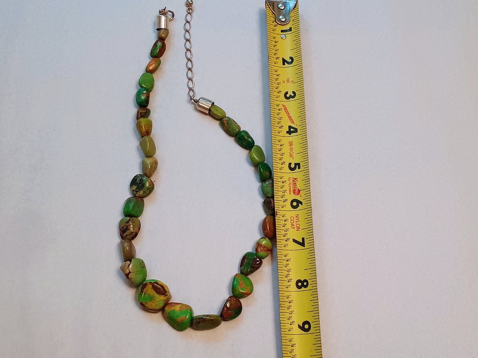 Jay King Mine Finds DTR Silver 925 Green Turquoise Nugget Beaded Necklace