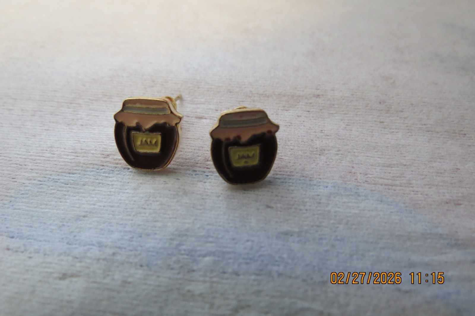 NWOT Pop Art Fall Jam Jar Stud Earrings