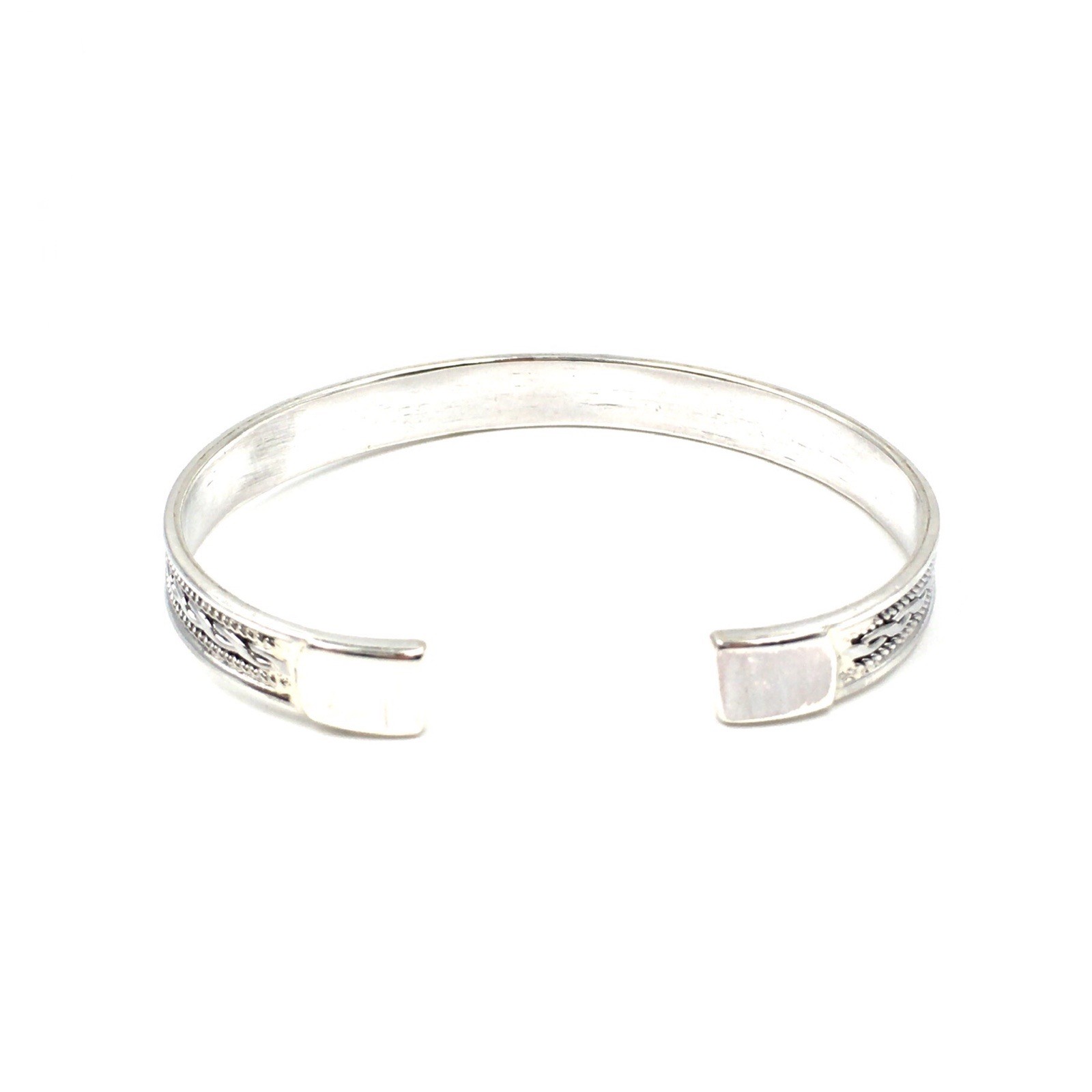 Modern Bangle Solid 925 Silver Bracelet Unisex Bangle 8mm Jewellery 18 Gr