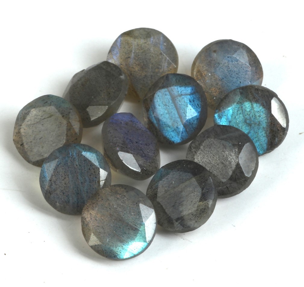 AAA Natural Labradorite Moonstone Round Cut Loose Gemstone For Making Jewelry
