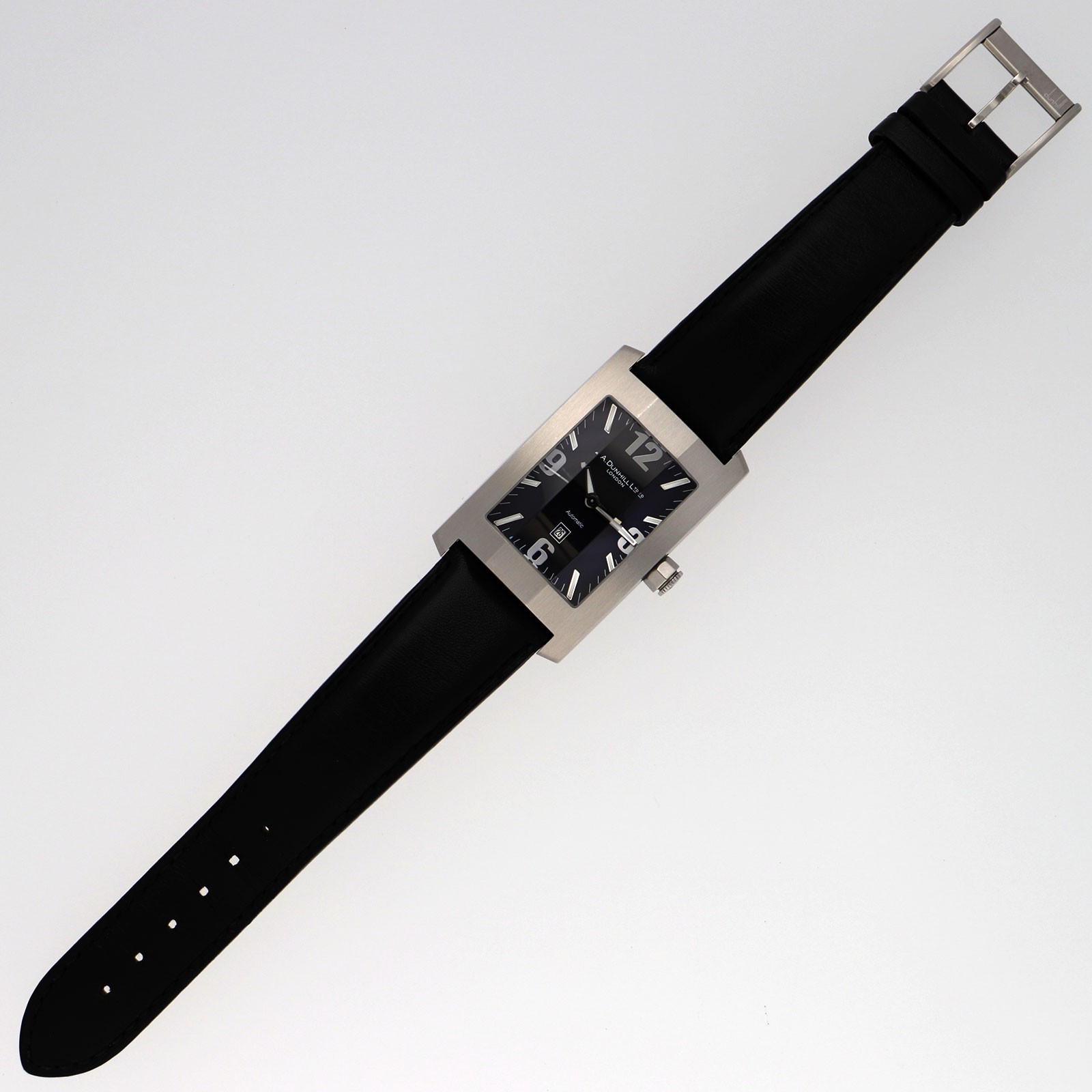 Dunhill 8040 Dan Hillian black Dial Automatic Stainless Steel Leather Men’s