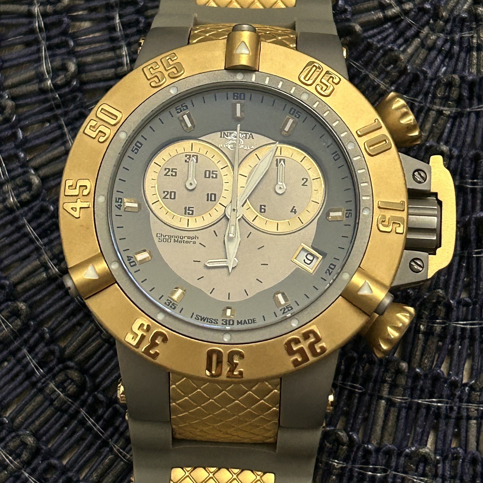 Invicta Subaqua Noma III 17212 Men’s 50mm Titanium Quartz Chronograph Wristwatch