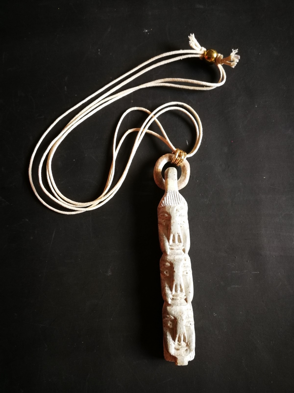 Native American Totem Shaman Talisman Pendant Magical Power Amulet Raw Stone God