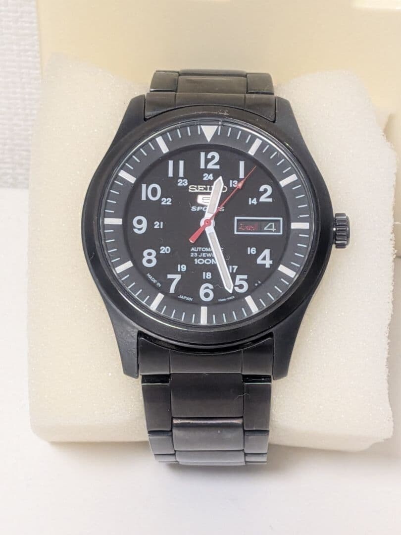 Seiko Authentic 5 Sports Automatic Military Watch SNZG13K1 42mm Japan Made