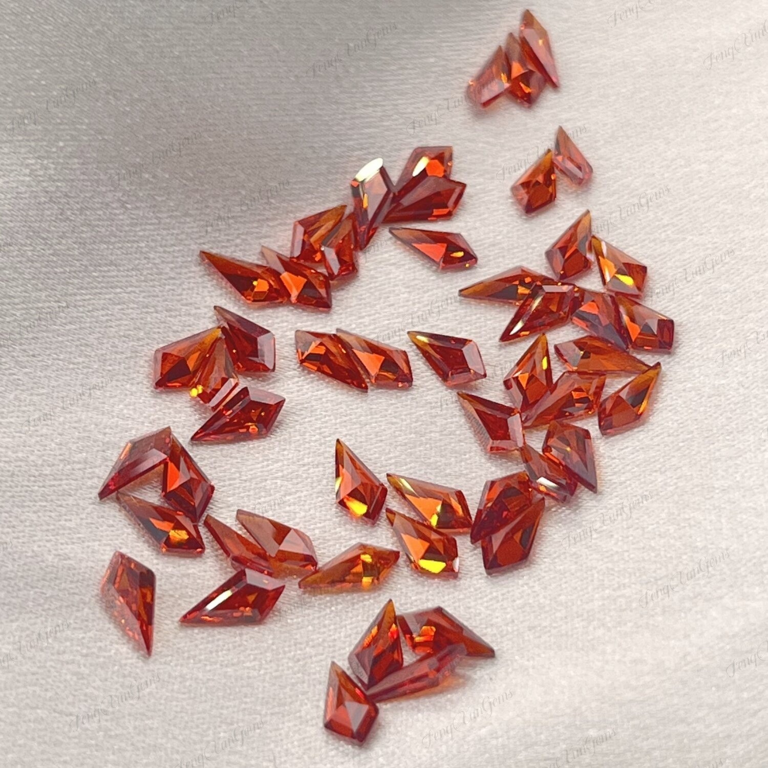 Wholesale Cubic Zirconia Kite Cut Multicolor Color Loose Gemstone For Jewelry