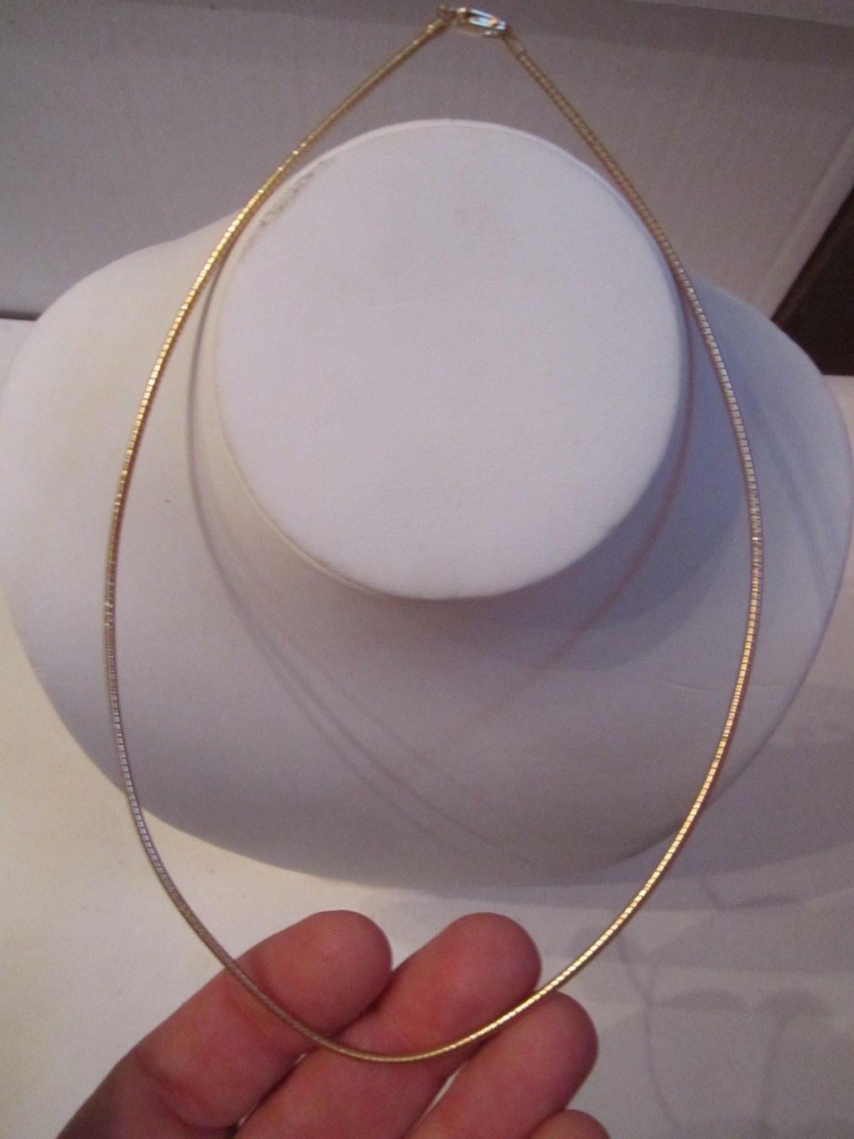 STERLING SILVER CABLE NECKLACE – 17″ LONG – 13 GRAMS – TUB SC2