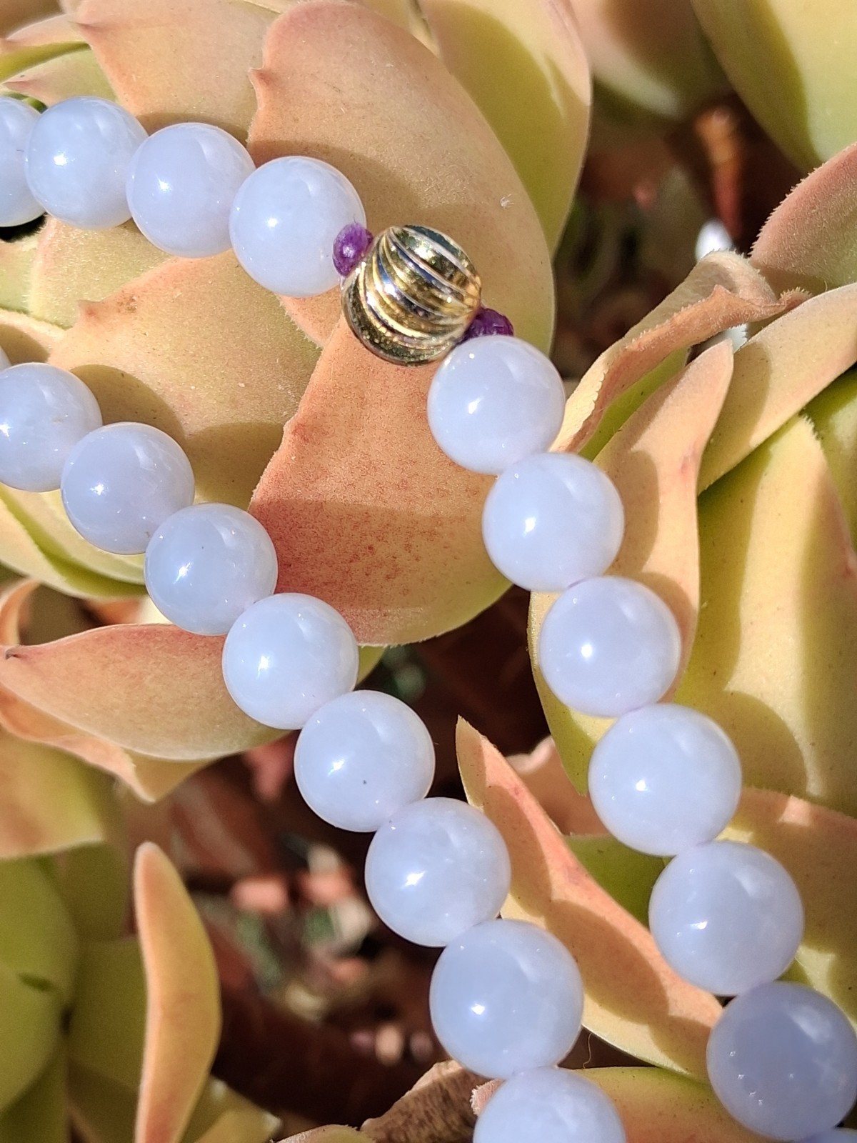 Certified Jadeite Round Beaded Strand Necklace, with Gold-Tone Clasp 25in, 7.6mm