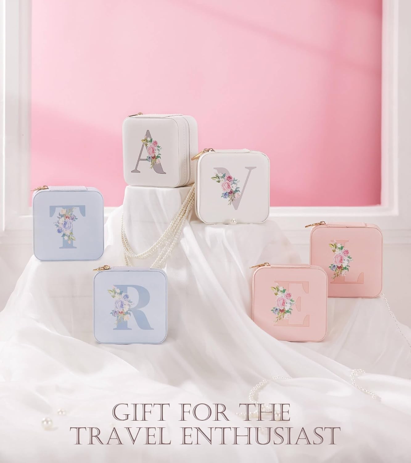Travel Jewelry Box for Girls: Traveling Jewelry Case Gift for Women – Mini Or…