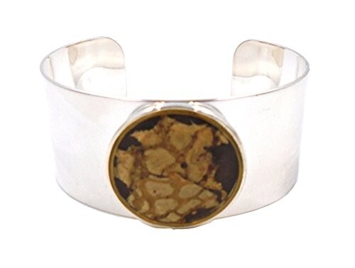 Bark Floral Cuff Bracelet by Shari Dixon B7023