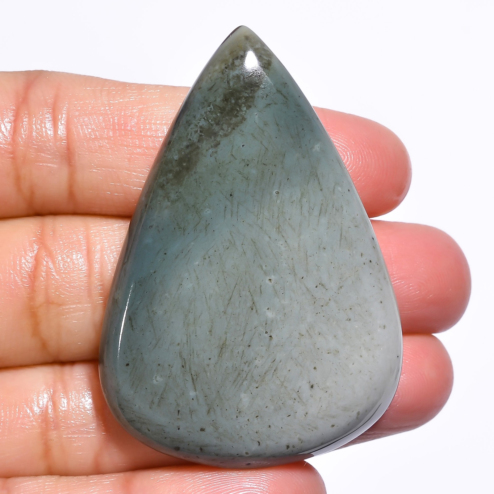 Natural Polychrome Jasper Pear Cabochon Loose Gemstone 80 Ct 49X34X6 mm GC-14014