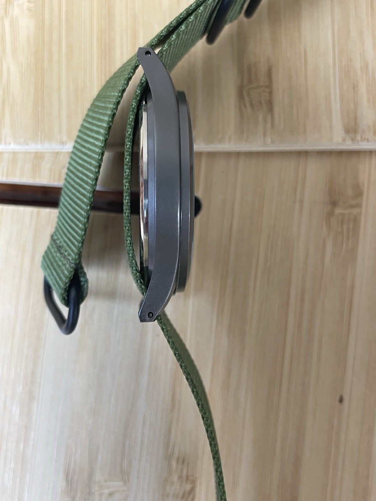 TPW Field Quartz Watch W/ Olive Green Band. Excellent Cond. In Working Order