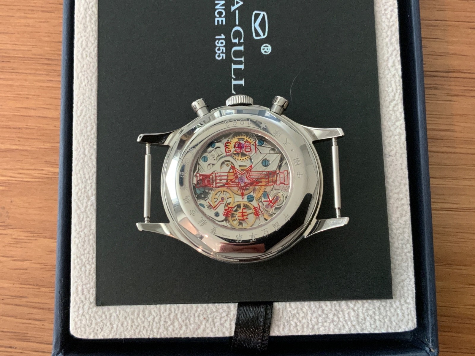 Seagull 1963 ST1901 38mm Acrylic Manual Wind Pilot’s Chronograph Watch US Seller