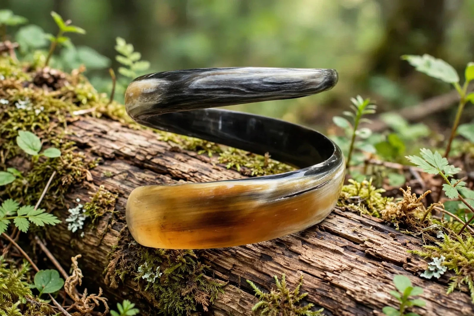 Handcrafted Buffalo Horn Cuff Bracelet Natural Tribal Boho Bangle Boho Style