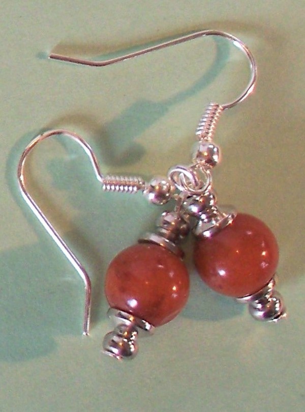 GEMSTONE drops fish hook earrings handcrafted YOU CHOOSE