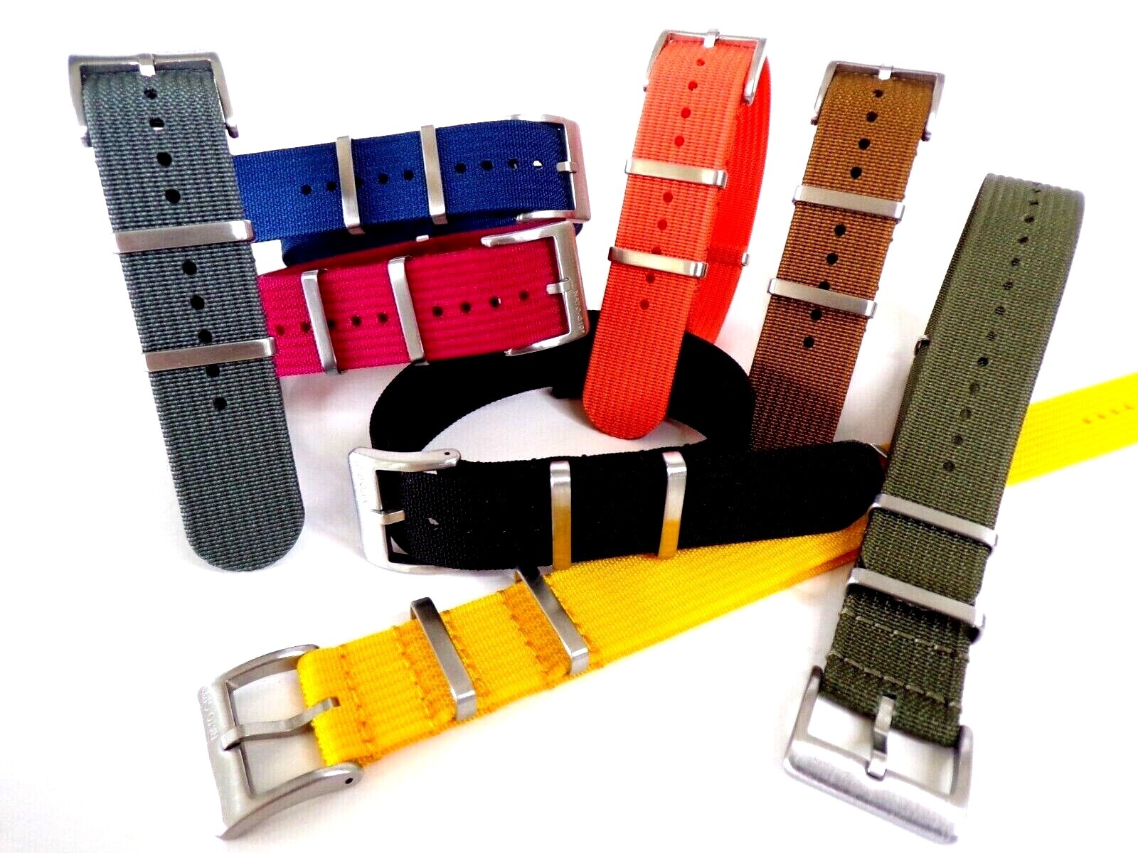 NATO G10 ® NEW RIBBED WR Nylon military RAF watch band Pilot strap IW SUISSE usa