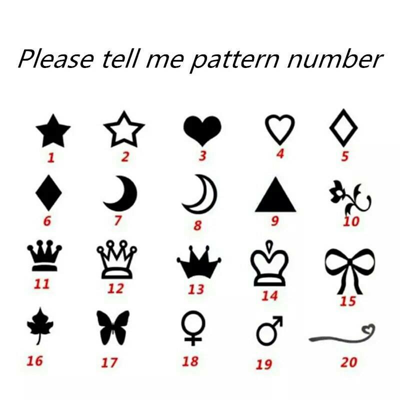 2pcs Name Symbol Earrings With Box Custom Star Moon Heart Women Gift Jewelry