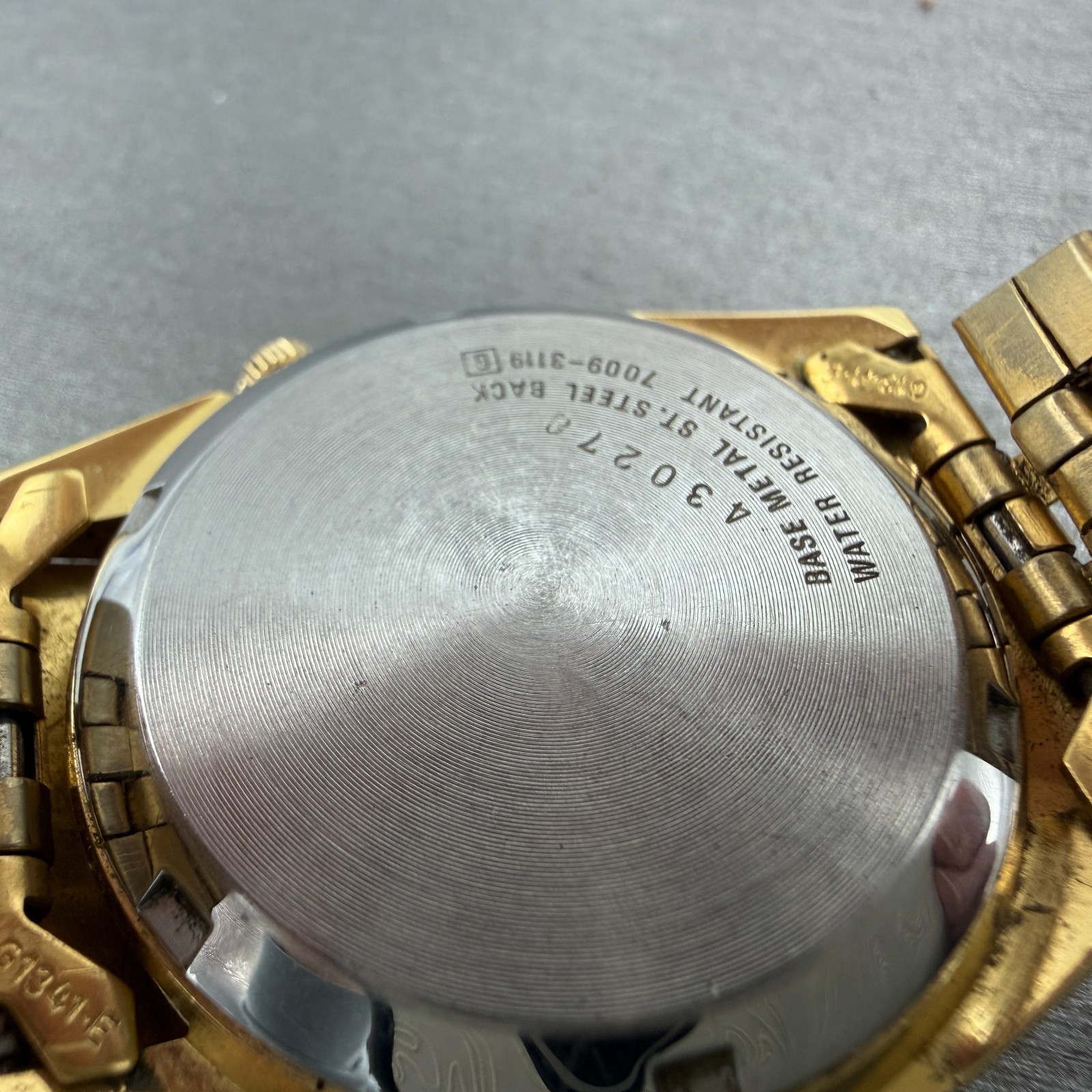 Seiko Automatic President Watch Men 36mm Black Dial Gold Tone Daydate Runs 17J