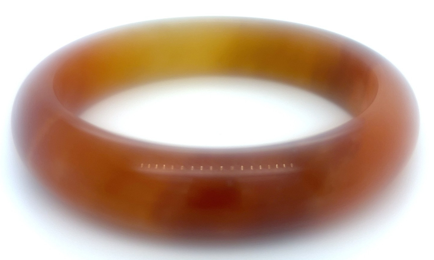 Grade A Orange Peach Jadeite Bangle 61mm