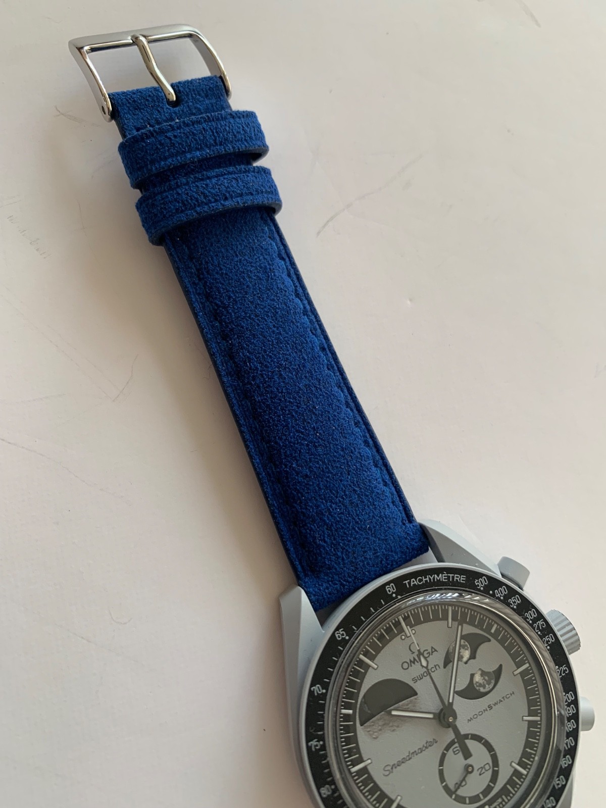 PEBRO ALCANTARA watch strap BLUE 4 sizes 100% Vegan