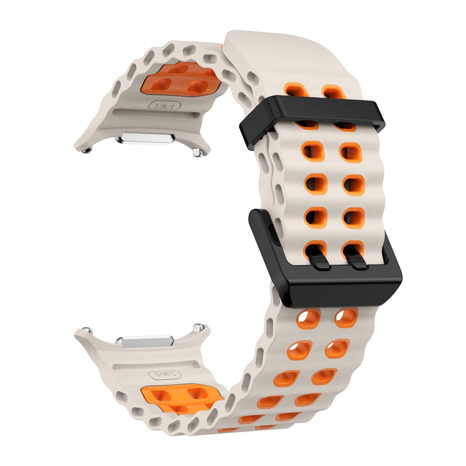 Soft Silicone Waterproof Sport Band For Samsung Galaxy Watch 7 Ultra Band 47mm