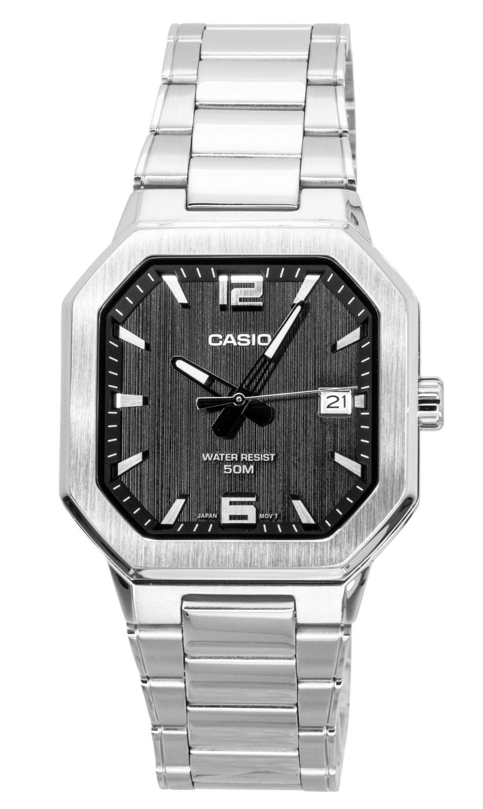 Casio Analog Stainless Steel Black Dial Quartz MTP-B195D-1AV Men’s Watch