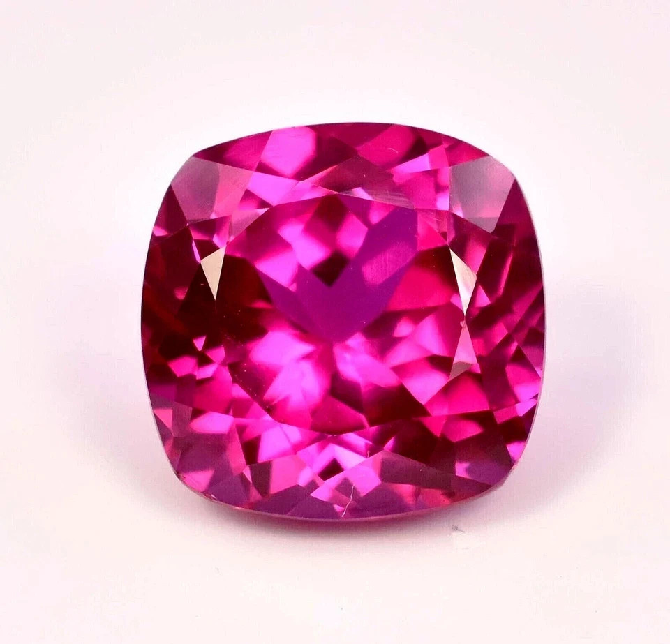 Natural Pink Ruby Cushion Cut Loose Gemstone 14 Ct+ EGL Certified AAA+ Top