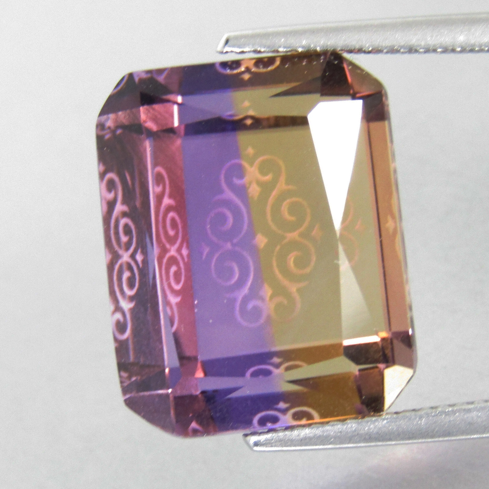 20.50Cts Outrageous Natural Bolivian Ametrine Collection Gemstone Emerald Cut