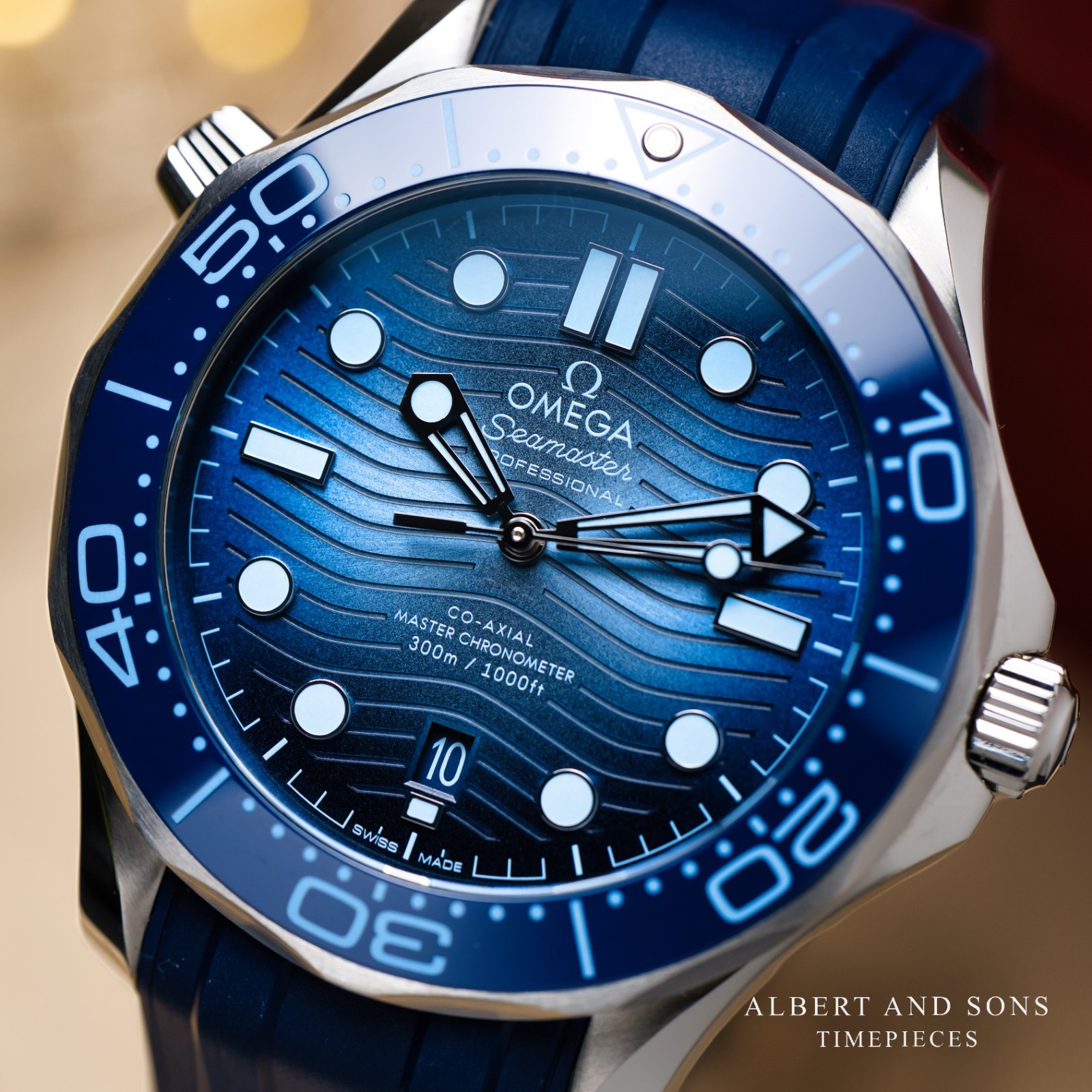 OMEGA Seamaster Diver 300M Summer Blue Excellent Complete with Box & Paper