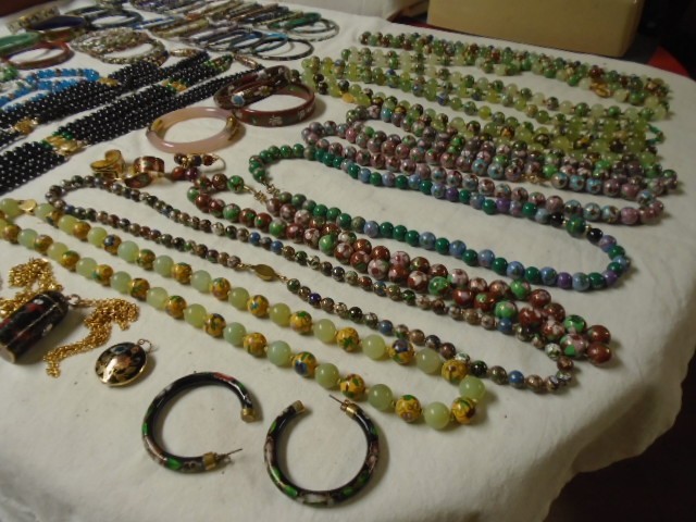 VINTAGE-NOW Jewelry Lot, Asian Cloisonne, All Unused from Compulsive Owner, EX++