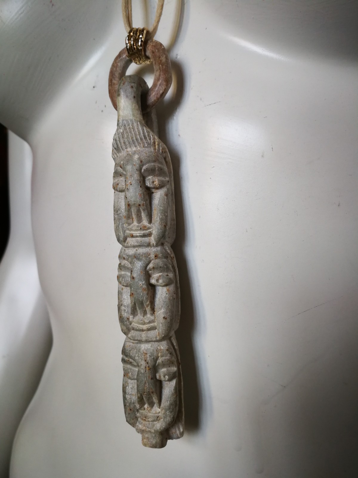 Native American Totem Shaman Talisman Pendant Magical Power Amulet Raw Stone God