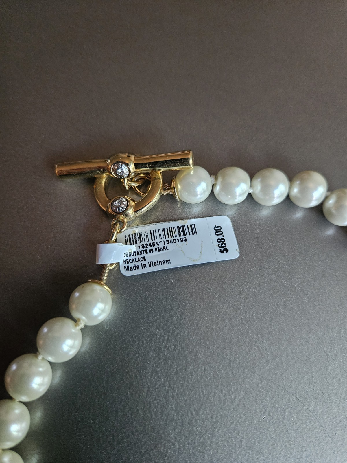 Henri Bendel Faux Pearl Long Necklace