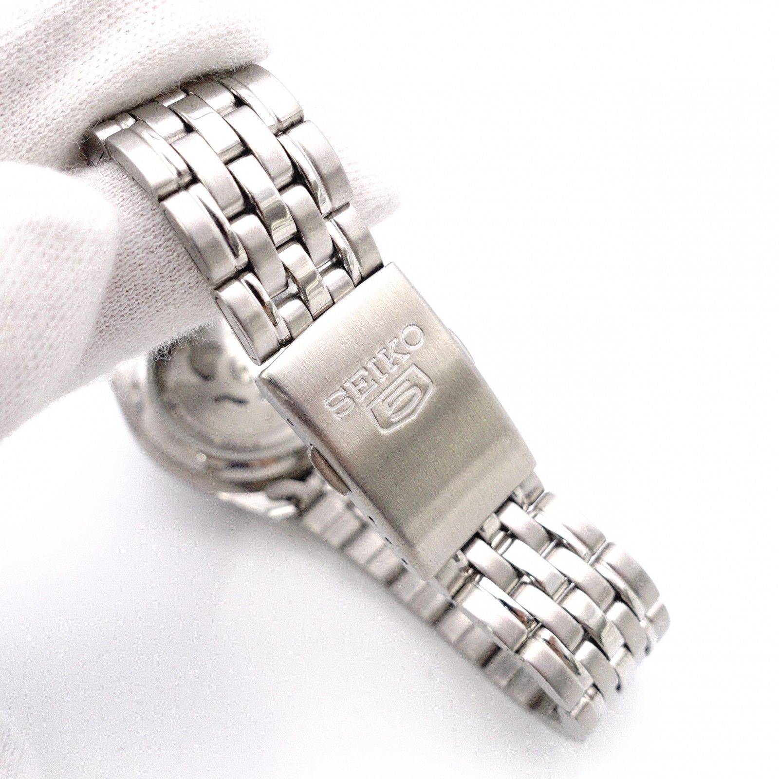 Authentic SEIKO Automatic SNK381KI Seiko 5 Watch Stainless Steel Silver