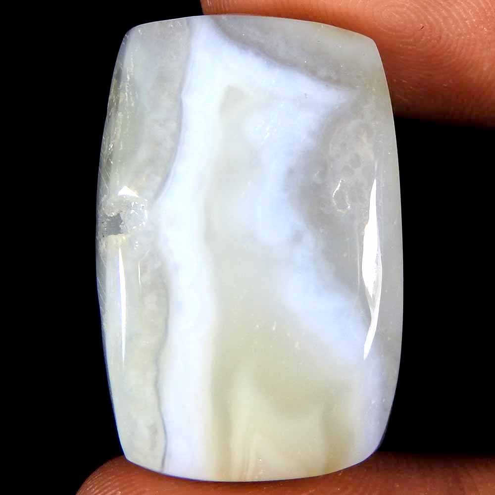 41.65Cts100%Natural Blue Lace Agate Cushion Cabochon Loose Gemstone