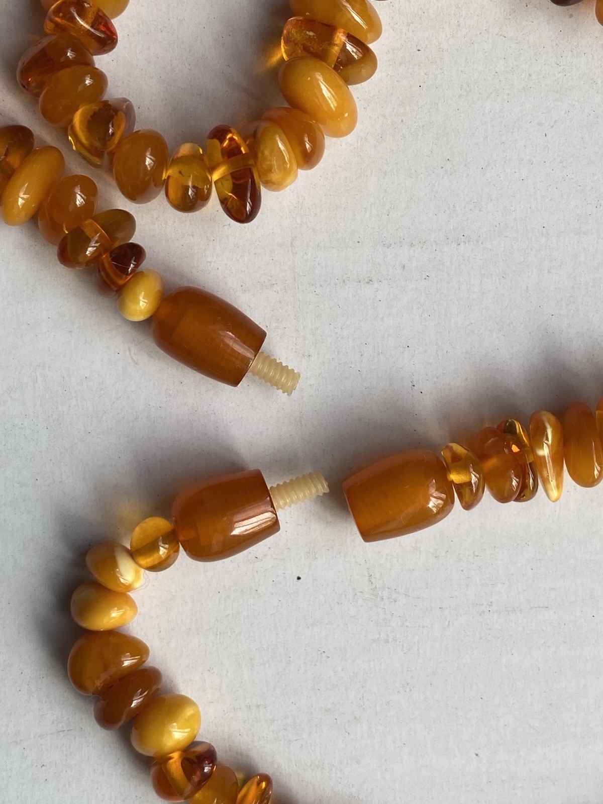 Set of 2 Amber Necklaces 21 and 16. New. No Tags. Great Gift for Any Occasion .