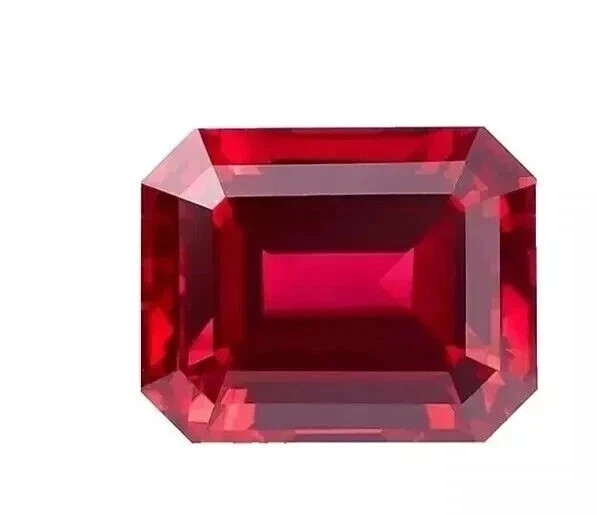 120 CT 10 Pieces Red Ruby Burma Natural Emerald Cut Untreated Loose Gemstone Lot