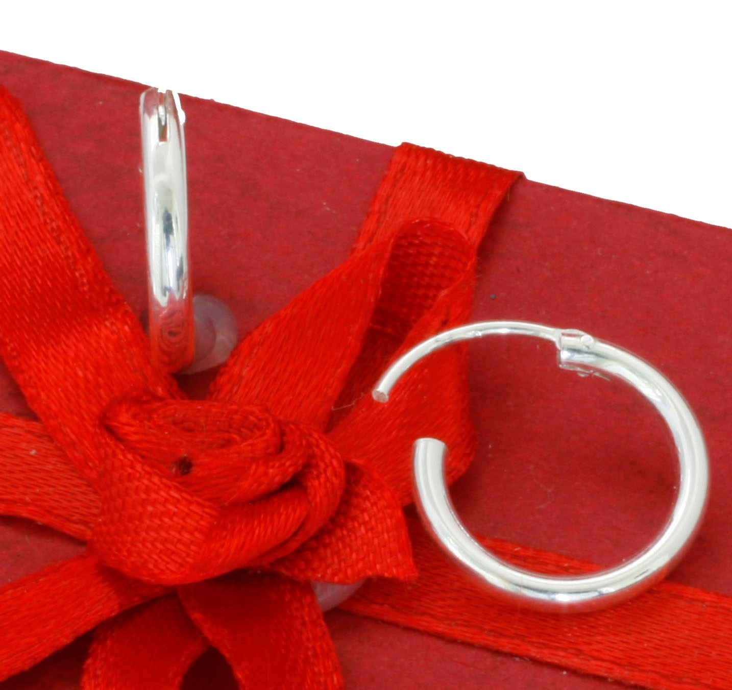 925 Sterling Silver 14mm Endless Hoop Earrings Reduced Price!!!