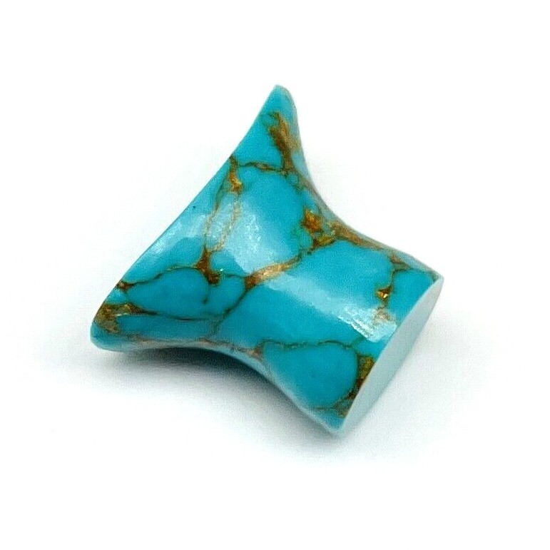 Organic Copper Turquoise Round Labret Lip for Stretching Size 12g,2mm to 25mm