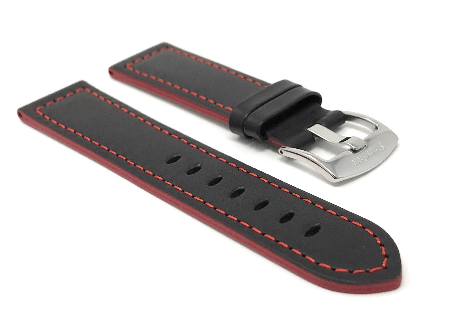 24mm Leather Aviator Watch Band Strap for Armand Nicolet JH9