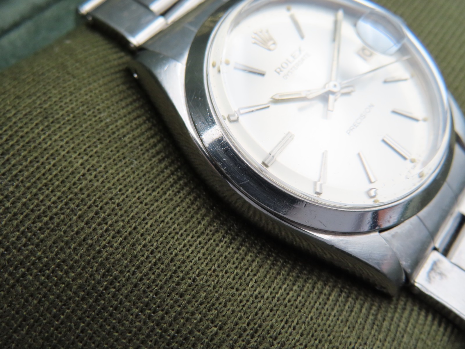 Rolex Oysterdate Precision 6694 Manual Wind Vintage 1966 Wristwatch Cal. 1215