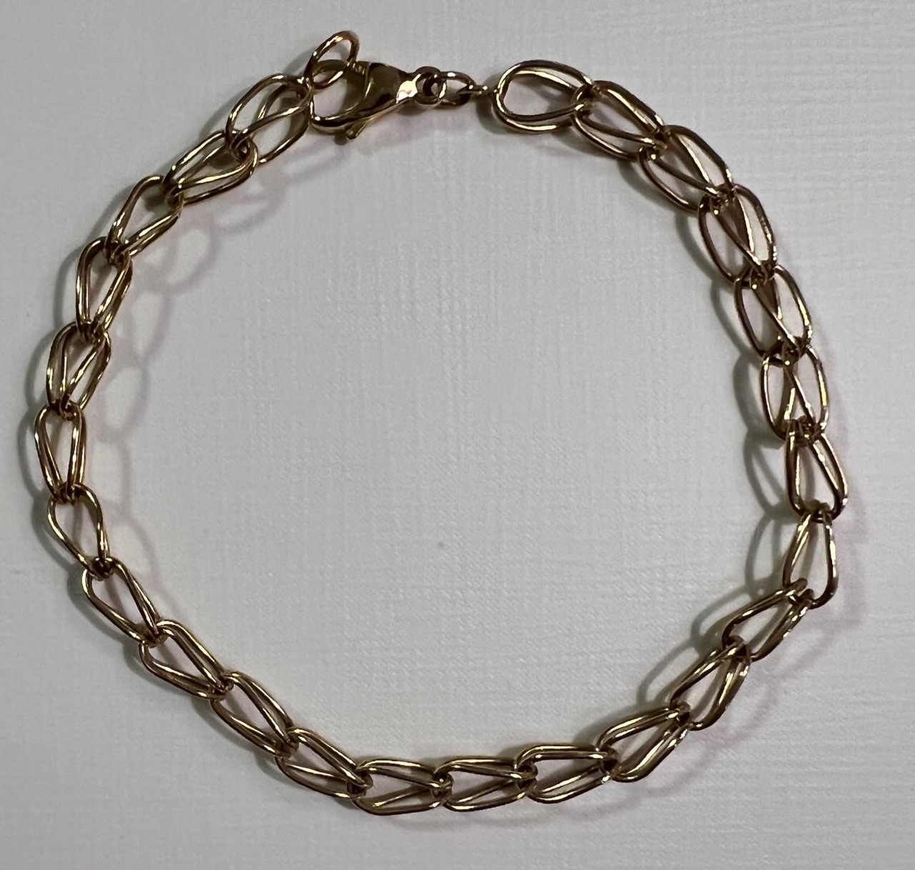 14k & 585 Stamped Delicate 4 gram 7″ Bracelet (Compatible with Charms)