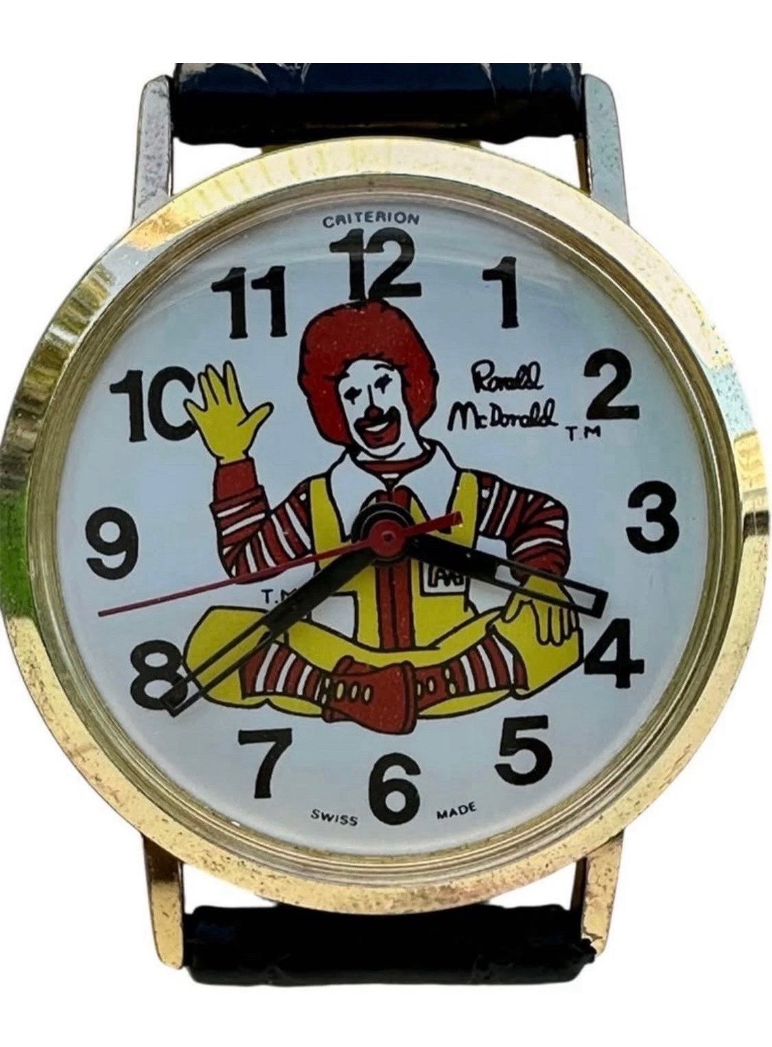 VINTAGE 1980 Ronald McDonald Wristwatch Japan Made