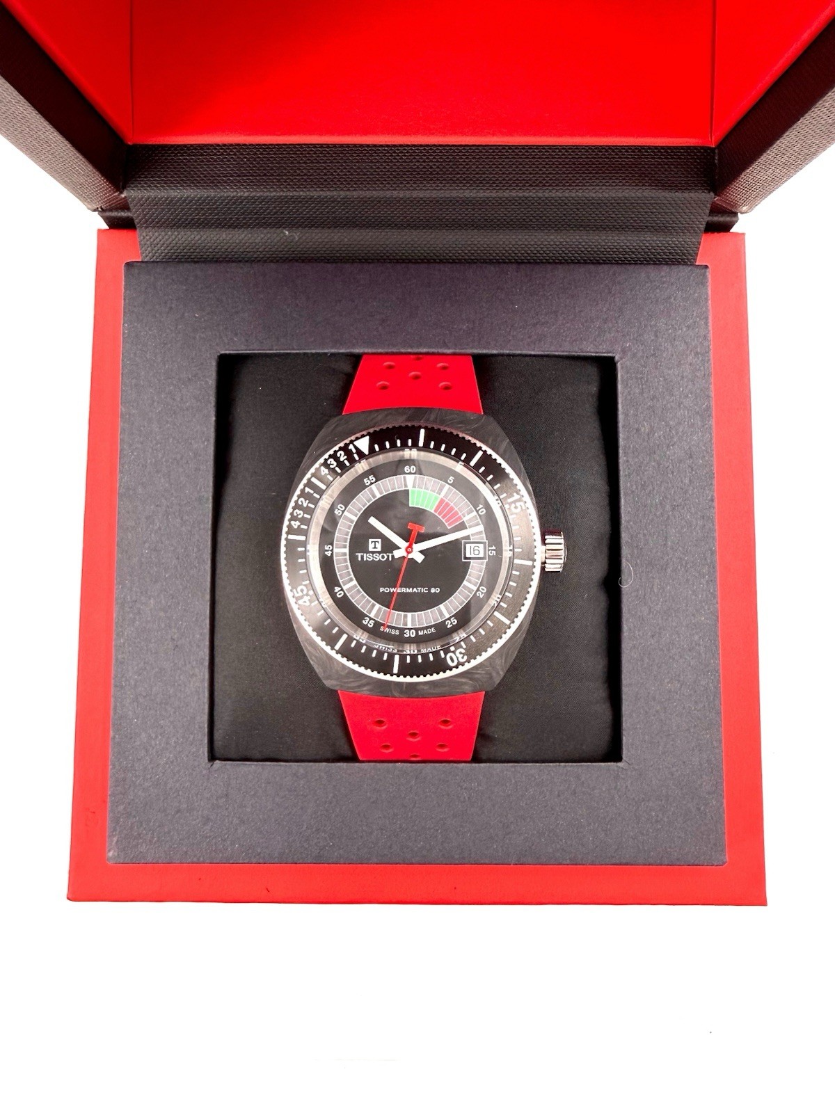 New Tissot Sideral S 41MM Red Powermatic 80 Men’s Watch T1454079705702