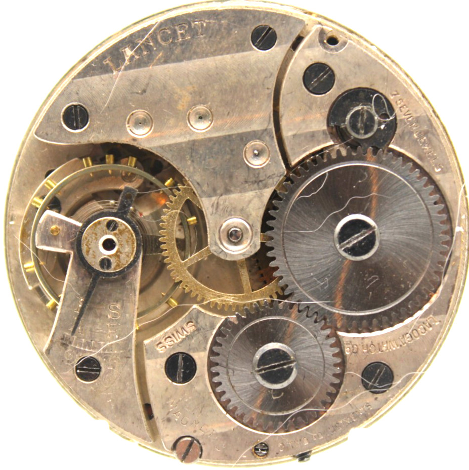 LADOGA LANCET SWISS POCKET WATCH MOVEMENT 7j 41.7mm (EI2)