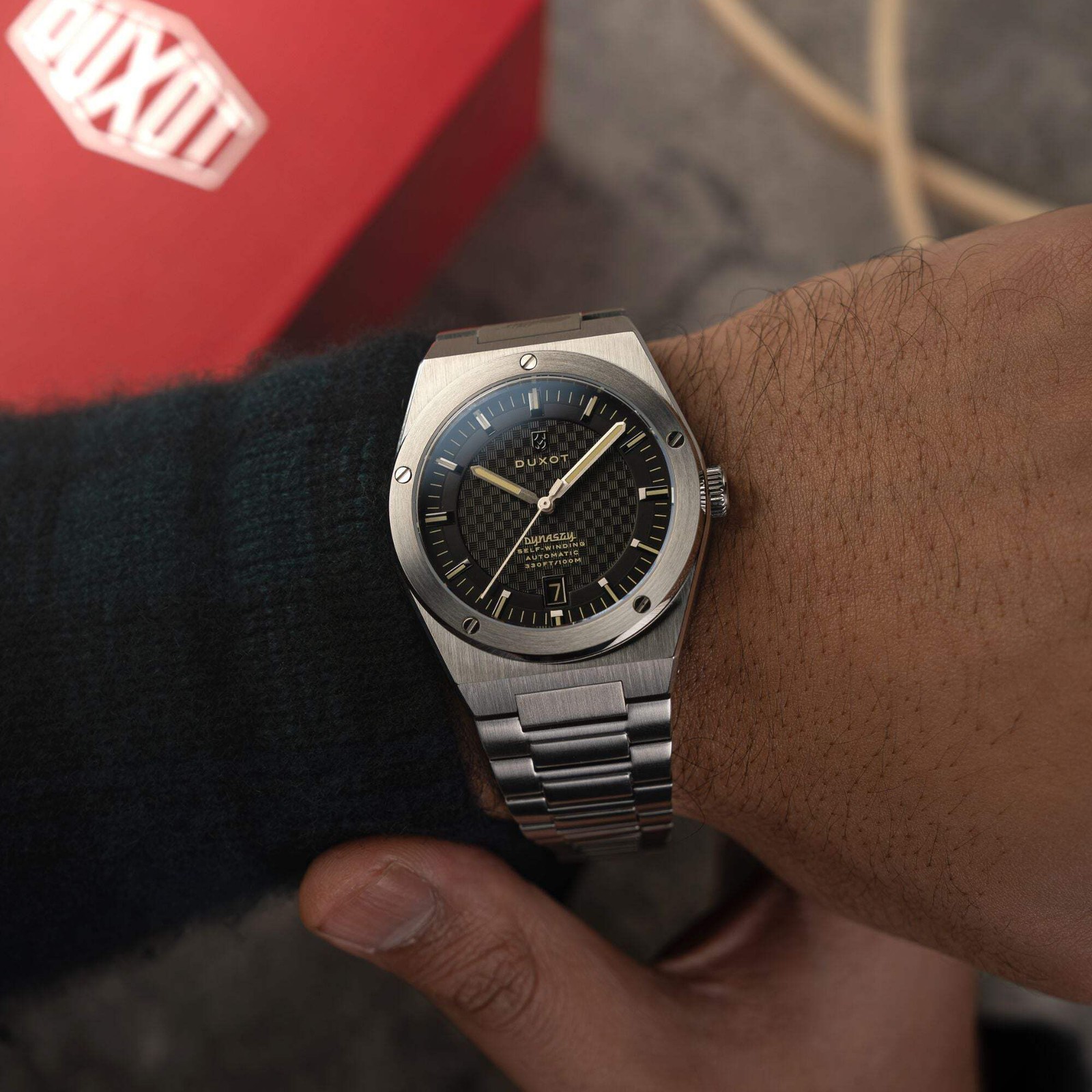 Duxot Bastia Stainless Steel 40mm Japanese Automatic Wristwatch DX-2068-33