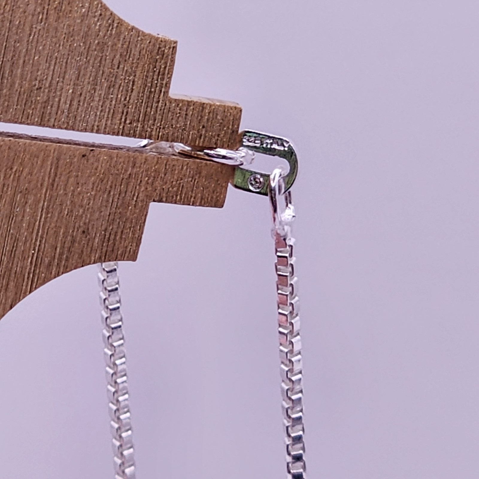 925 NEW Sterling Silver ITALIAN BOX Chain 20″ Length 1mm Width FREE Shipping…