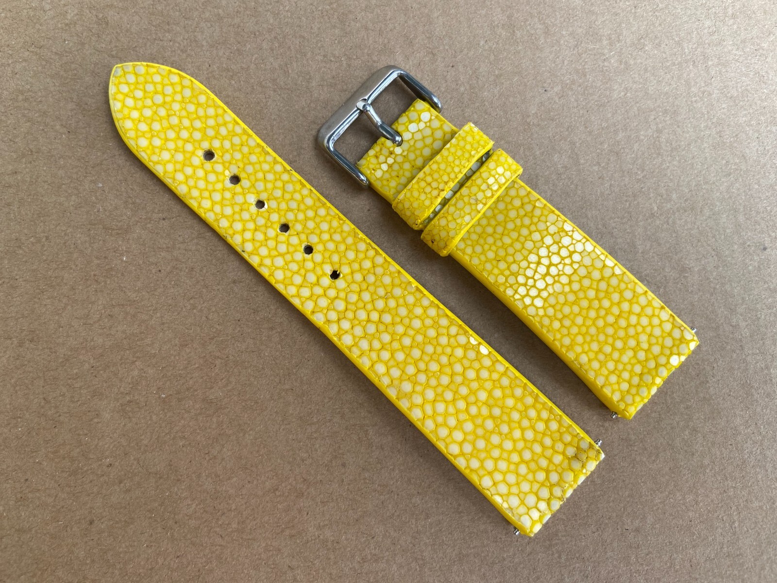 Yellow Stingray Watch Strap Band 16mm 18mm 19mm 20mm 21mm 22mm 23mm 24mm 26mm